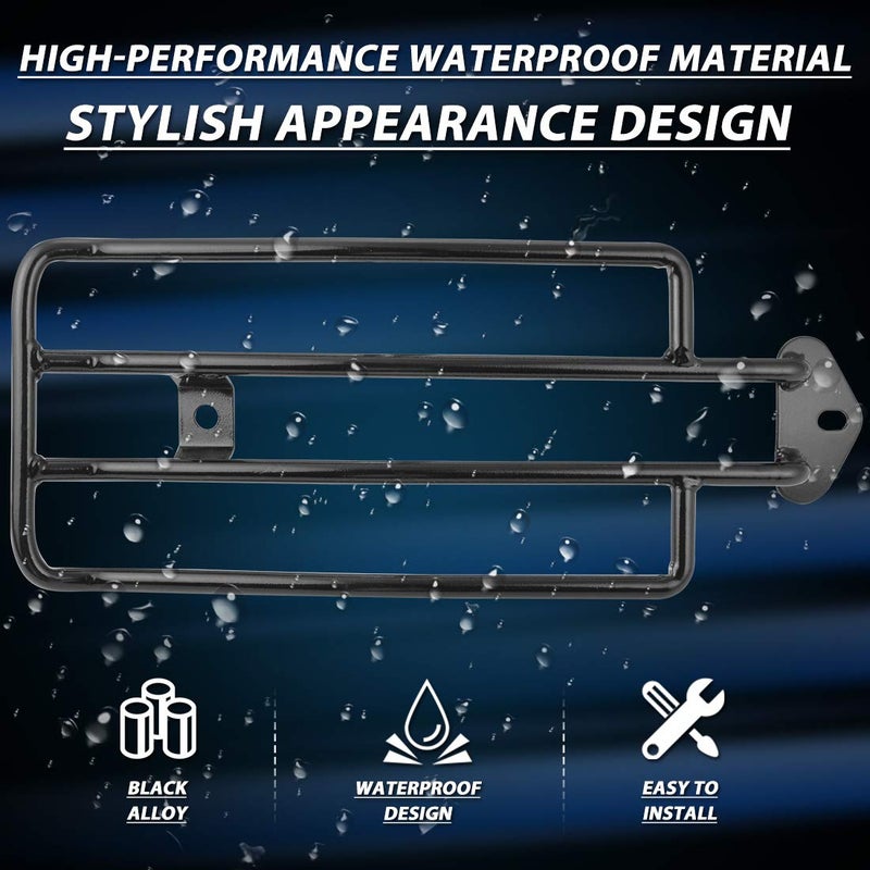 KATUR Motorcycle Luggage Rack Support Shelf Fits Rear Solo Seat 280mm (11") Black Compatible with Harley XL Sportsters 883 XL1200 1985-2003 - Image 3